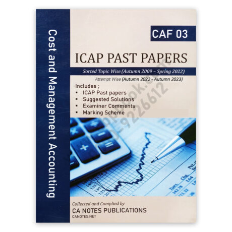 CA CAF 3 CMA ICAP Past Papers Spring 2024 – CA Notes