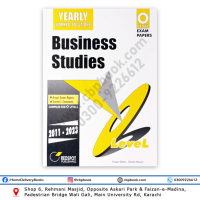 O Level BUSINESS STUDIES Yearly Solution 2024 Edition - REDSPOT