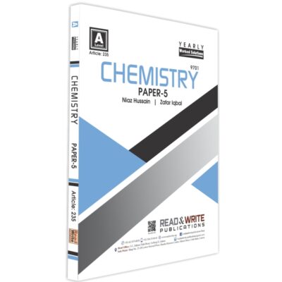 A Level CHEMISTRY P5 Yearly Workbook (Art#235) - Read & Write