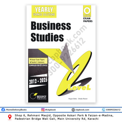 O Level Business Studies Yearly Solution 2026 Edition REDSPOT 7115 Past Papers 2012 to 2025 with solutions