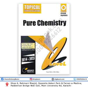 O Level Pure Chemistry Topical Worked Solution 2026 Edition REDSPOT Publishing Cambridge 5070 Paper 1 Paper 2