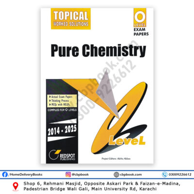 O Level Pure Chemistry Topical Worked Solution 2026 Edition REDSPOT Publishing Cambridge 5070 Paper 1 Paper 2