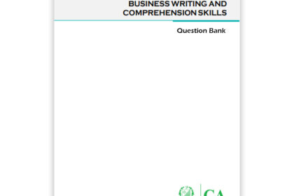 CA PRC 1 Business Writing & Comprehension Skills Question Bank (2024) ICAP