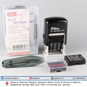 SHINY S-303 SELF INKING STAMP 4 IN 1 MINI DATER