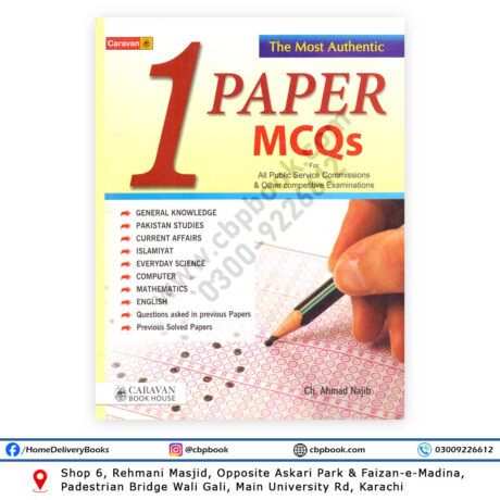The Most Authentic One Paper MCQs 2024 by Ch Ahmed Najib - CARAVAN BOOK