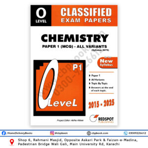 O Level Classified Chemistry P1 MCQ All Variants 2026 REDSPOT Publishing Cambridge O Level 5070