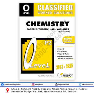 O Level Classified Chemistry P2 Worked Solutions All Variants 2026 REDSPOT Publishing Cambridge 5070