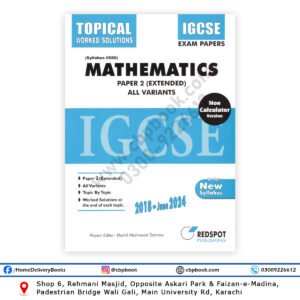 IGCSE Mathematics 0580 P2 Extended (Topical) 2025 All Variants REDSPOT