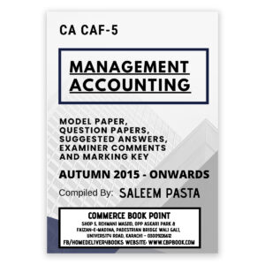 CA CAF 5 MA ICAP Attempt Wise Past Papers Autumn 2026 Edition