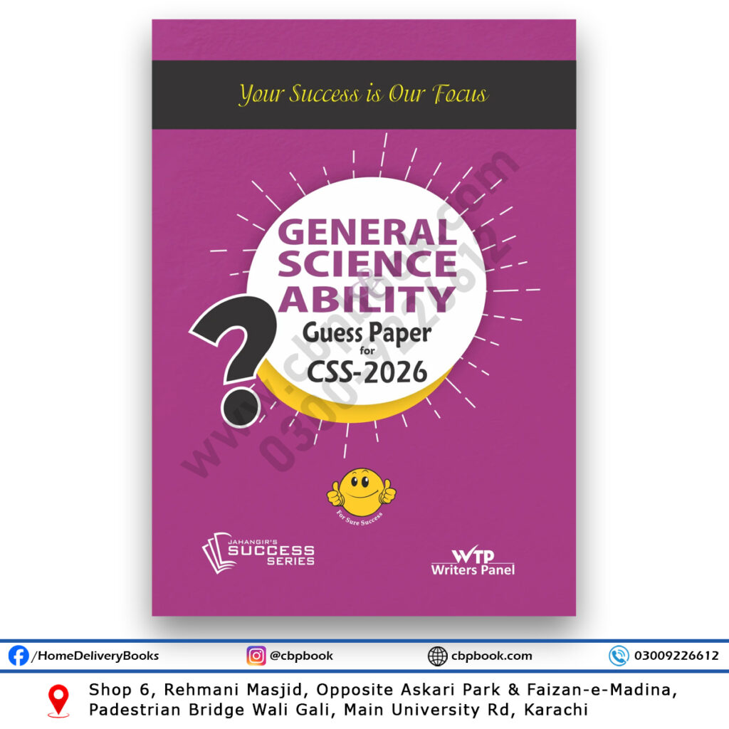 GENERAL SCIENCE & ABILITY Guess Papers For CSS 2026 – Jahangir ...