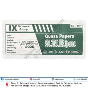 Guess Papers for Class IX Science 2025 - AU KHAN