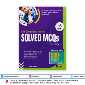 CSS Compulsory Subjects Solved MCQs 1971-2026 by Aamer Shahzad HSM Publishers