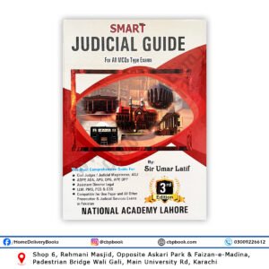 Cover of Smart Judicial Guide 3rd Edition 2025 by Sir Umar Latif – MCQs for Civil Judges, ADA, PMS, CSS & Law Exams in Pakistan