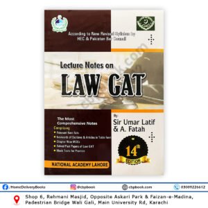 Lecture Notes on LAW GAT & SEE LAW 14th Edition 2026 by Sir Umar Latif and A Fatah – National Academy Lahore