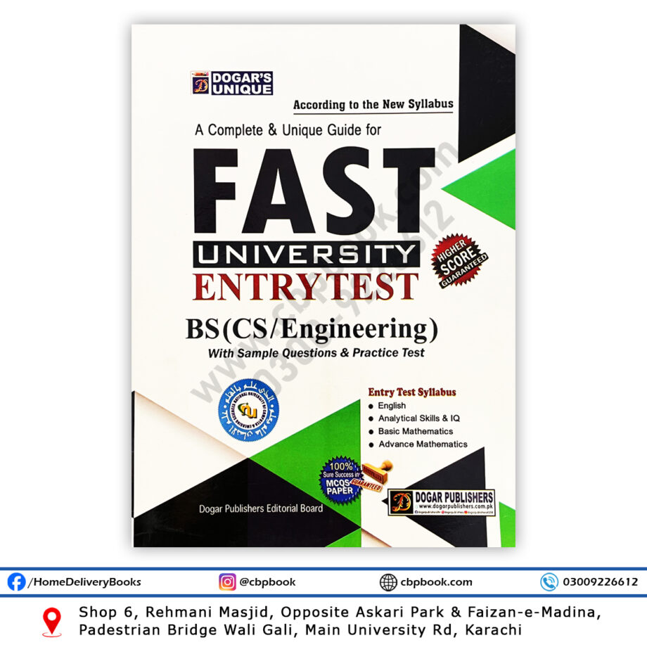 Labib Sb Fast Engineering FAST University BS CS/Engineering Entry Test Guide – Dogar Publishers ...