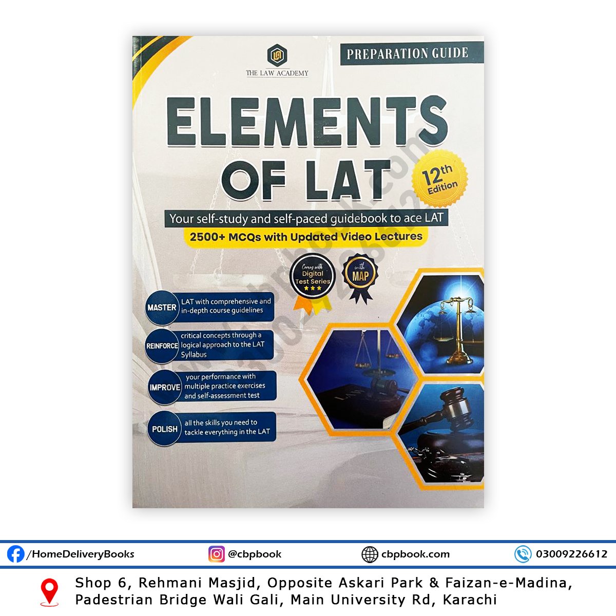Comprehensive LAT Preparation Book 2026 with 2500+ MCQs, Video Lectures & Digital Test Series Comprehensive LAT Preparation Book 2026 with 2500+ MCQs, Video Lectures & Digital Test Series