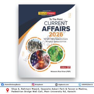 Jahangir World Times To The Point Current Affairs 2026 Edition 37 by Waseem Riaz Khan CSS PMS preparation book