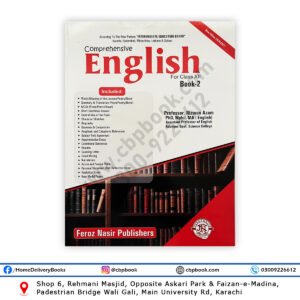 Comprehensive English Book 2 for Class 12 by Prof Rizwan Azam – Feroz Nasir Publishers – New Intermediate Board Pattern Karachi Hyderabad Mirpurkhas Larkana Sukkur