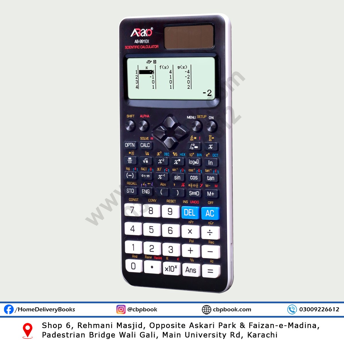 Abako AB-991EX – Original Non Programmable Scientific Calculator for Matric, FSC, CAIE & University Students. Abako AB-991EX – Original Non Programmable Scientific Calculator for Matric, FSC, CAIE & University Students.