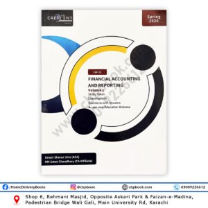 CA CAF 1 Financial Accounting and Reporting FAR Volume 1 Spring 2026 Book by Umair Sheraz Utra and HM Umer Chaudhry Crescent College of Accountancy – ICAP Updated Study Text