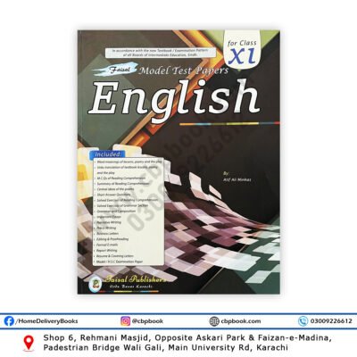 English Model Test Papers for Class XI by Arif Ali Minhas Faisal Publishers Book Cover