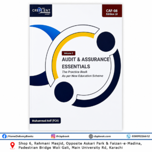 CA CAF 8 Audit & Assurance Essentials V2 By Muhammad Asif - CRESCENT