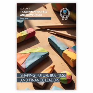 CA CAF 2 Taxation Principles and Compliance Study Text 2026 ICAP