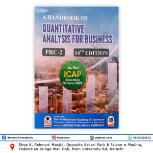 CA PRC 2 A Handbook of Quantitative Analysis for Business 14th Edition by PAC as per ICAP Education Scheme 2025