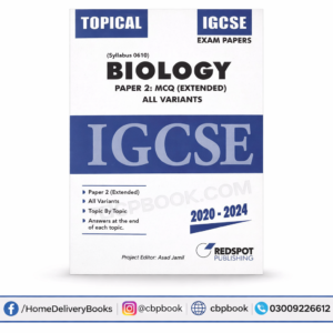IGCSE Biology 0610 Paper 2 Extended Topical Past Papers 2020-2024 All Variants P21 P22 P23 Redspot