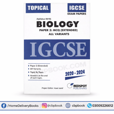 IGCSE Biology 0610 Paper 2 Extended Topical Past Papers 2020-2024 All Variants P21 P22 P23 Redspot