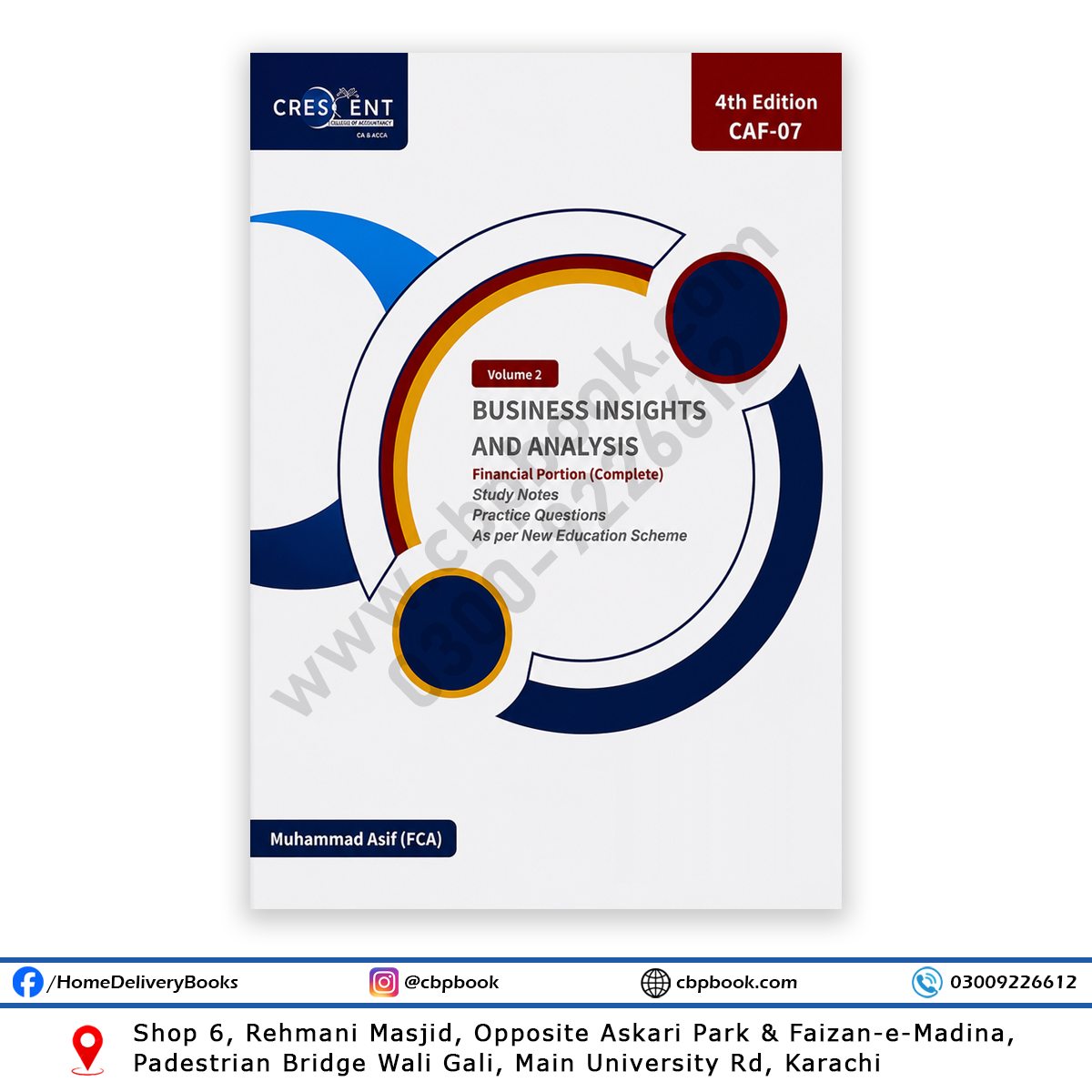 CA CAF 7 Business Insights & Analysis Volume 2 4th Edition Autumn 2026 by Muhammad Asif – Crescent College of Accountancy CA CAF 7 Business Insights & Analysis Volume 2 4th Edition Autumn 2026 by Muhammad Asif – Crescent College of Accountancy