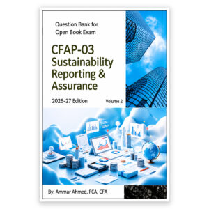 CA CFAP 3 Sustainability Reporting & Assurance (SRA) Q Bank Volume 2 by Ammar Ahmed