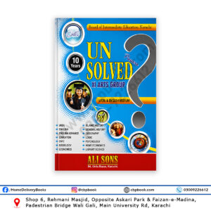 Ali Sons 10 Years Unsolved Past Papers for XI Arts Group Urdu and English Medium Karachi Board