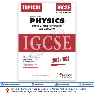 IGCSE Physics 0625 Paper 2 MCQ Extended Topical All Variants 2020–2025 REDSPOT Publishing