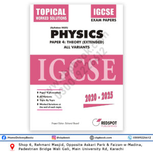 IGCSE Physics 0625 Paper 4 Theory Topical Worked Solutions All Variants 2026 REDSPOT Publishing