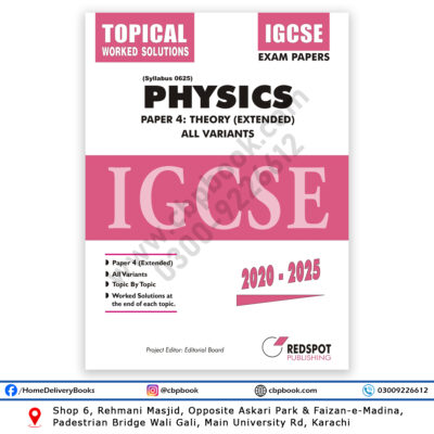 IGCSE Physics 0625 Paper 4 Theory Topical Worked Solutions All Variants 2026 REDSPOT Publishing