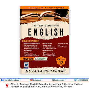 The Student’s Companion of English for Class 12 by Aniqa Umar – Huzaifa Publishers